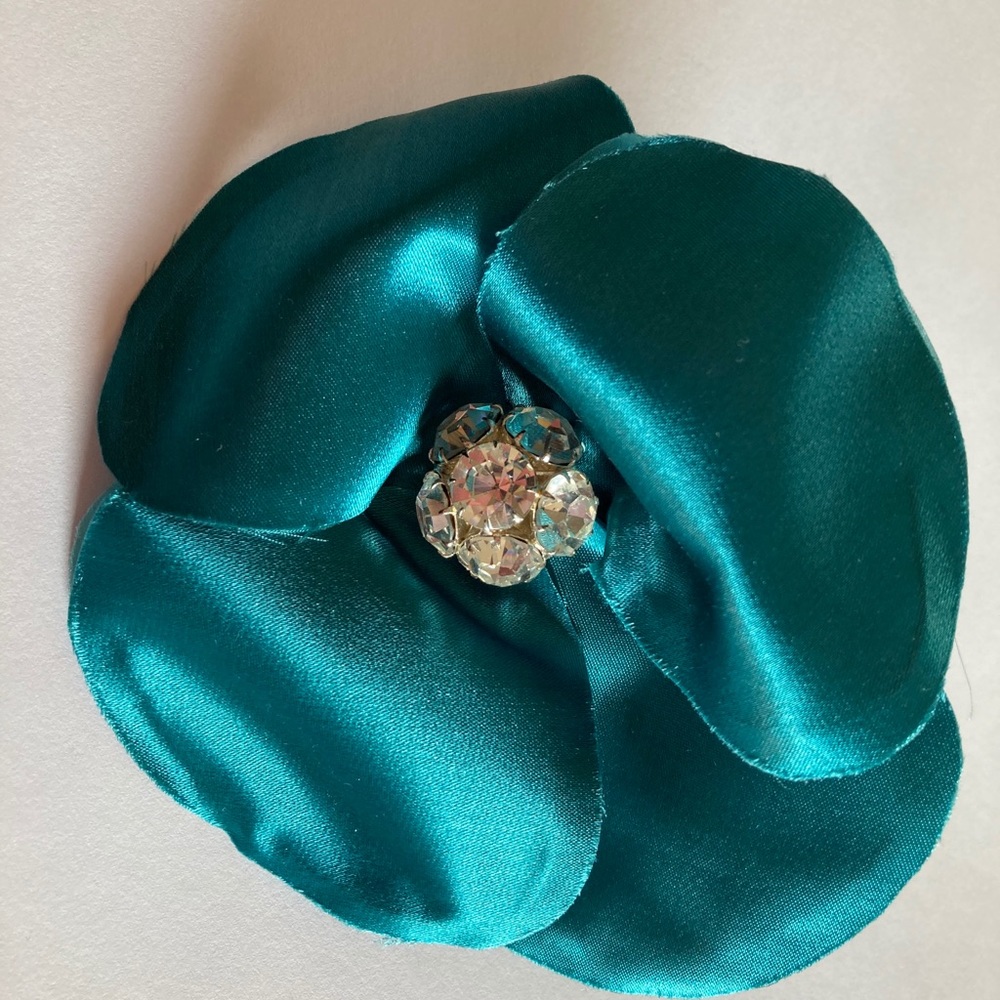 🔥 Lemarie vtg poppy bling boutonnière France